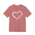 "Best Dog Mom Ever" Big Heart and Paws | Graphic Tee