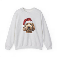Load image into Gallery viewer, Holiday Goldendoodle in Santa Hat | Sweatshirt
