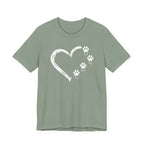 "Best Dog Mom Ever" Big Heart and Paws | Graphic Tee