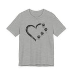 "Best Dog Mom Ever" Big Heart and Paws | Graphic Tee