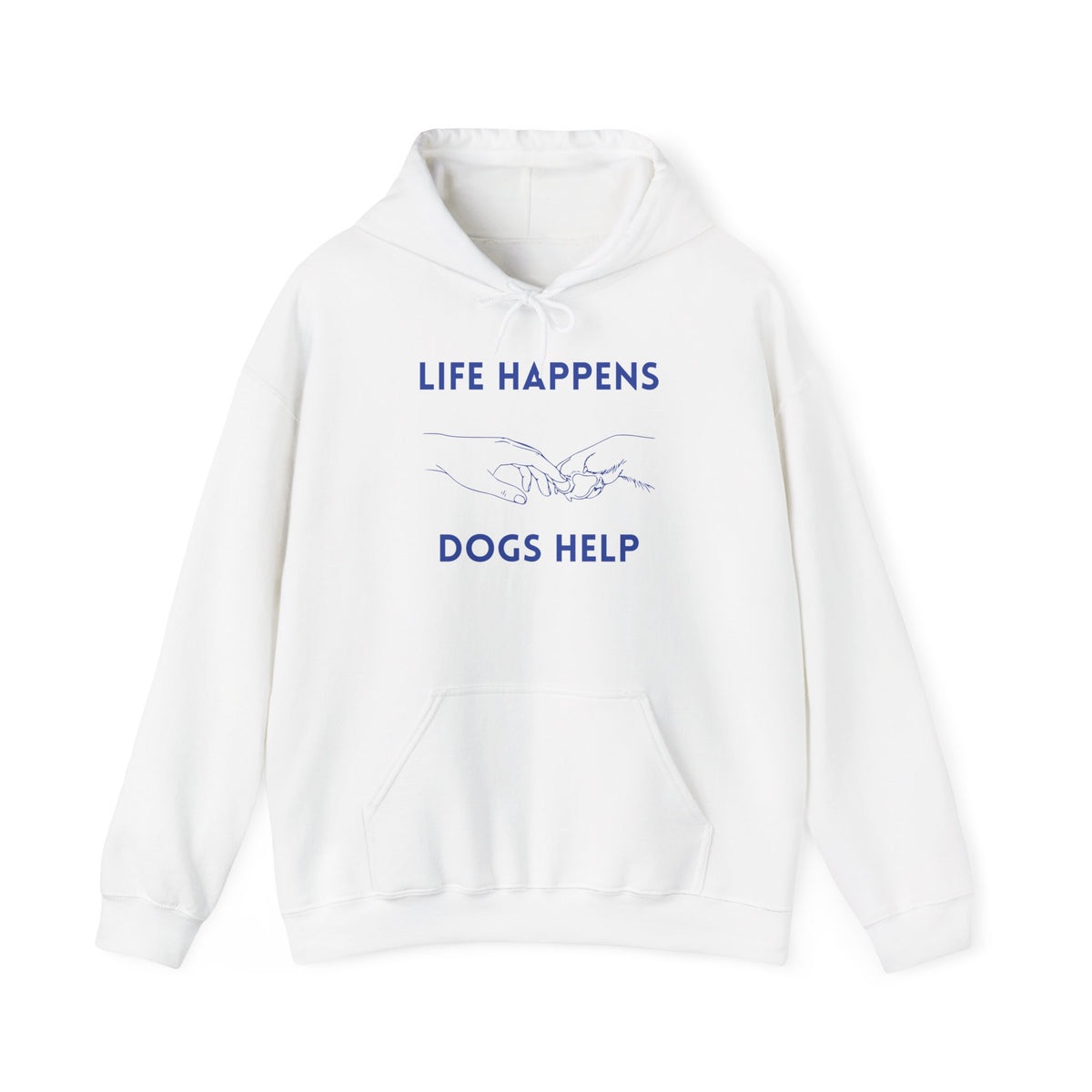 Life Happens Dogs Help | Graphic Hoodie