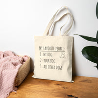 Load image into Gallery viewer, My Favorite People: Dogs | Tote Bag
