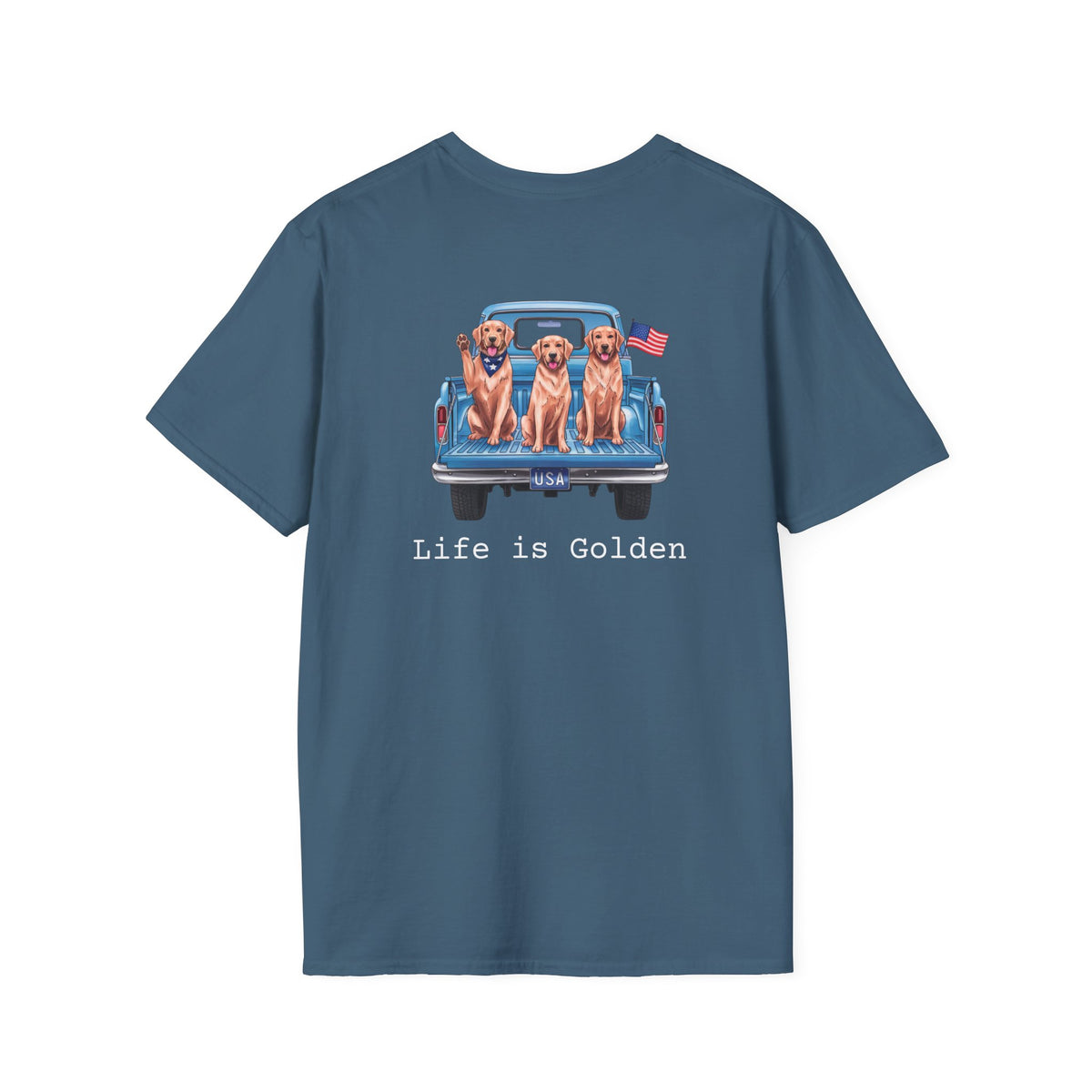 Life Is Golden USA Truck T-Shirt
