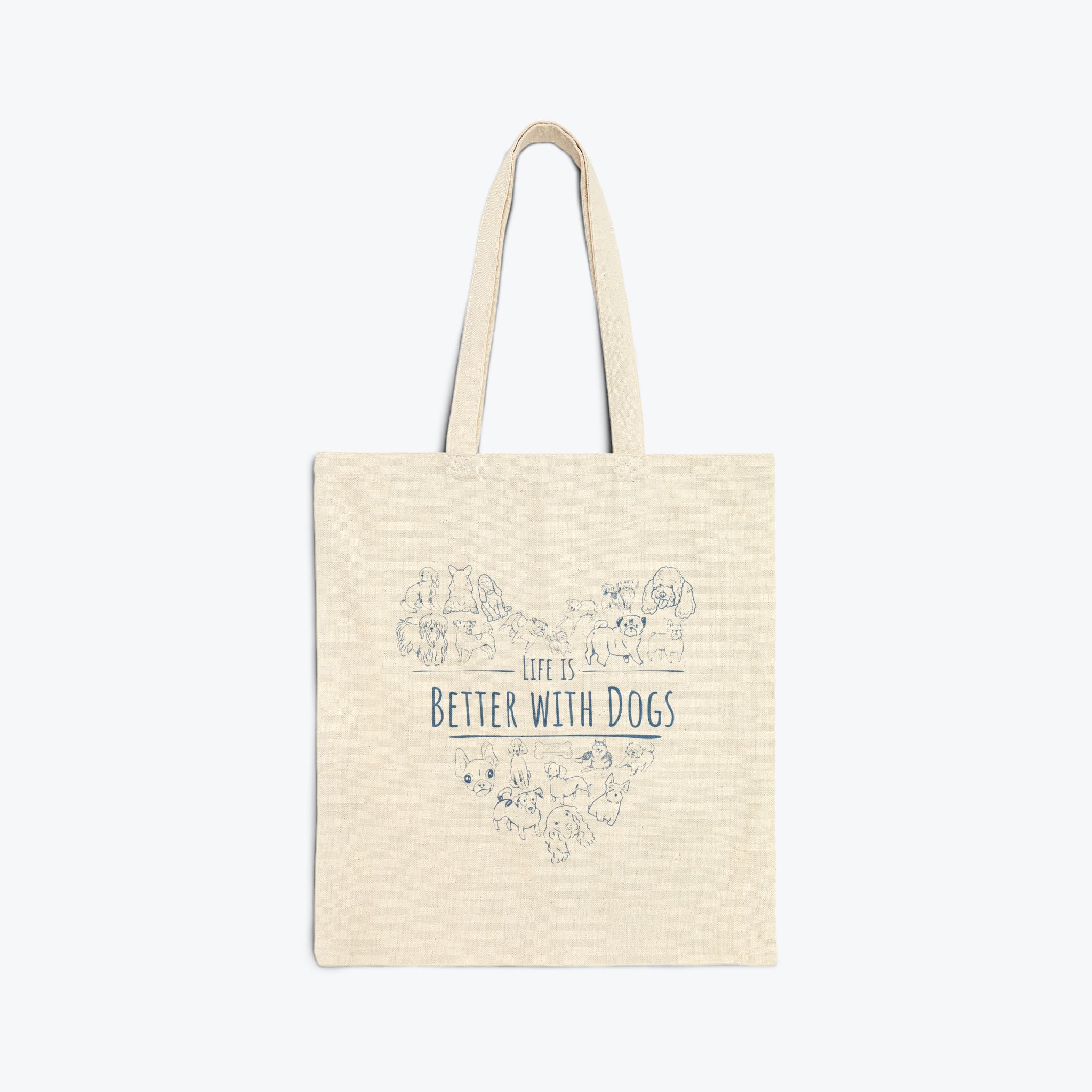 Life Is Better With Dogs | Tote Bag