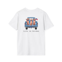 Load image into Gallery viewer, Life Is Golden USA Truck T-Shirt
