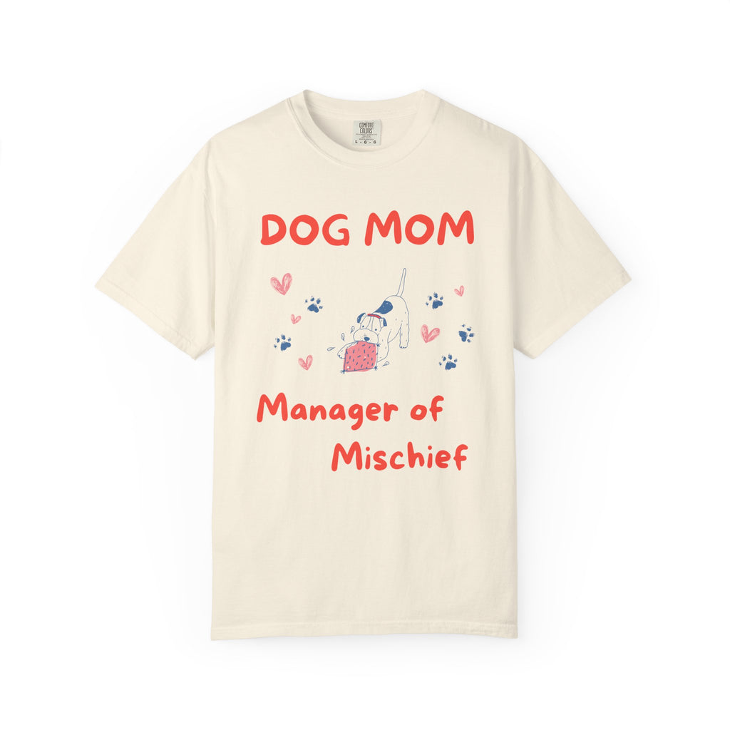 Dog Mom - Manager of Mischief | Graphic Heavyweight Tee