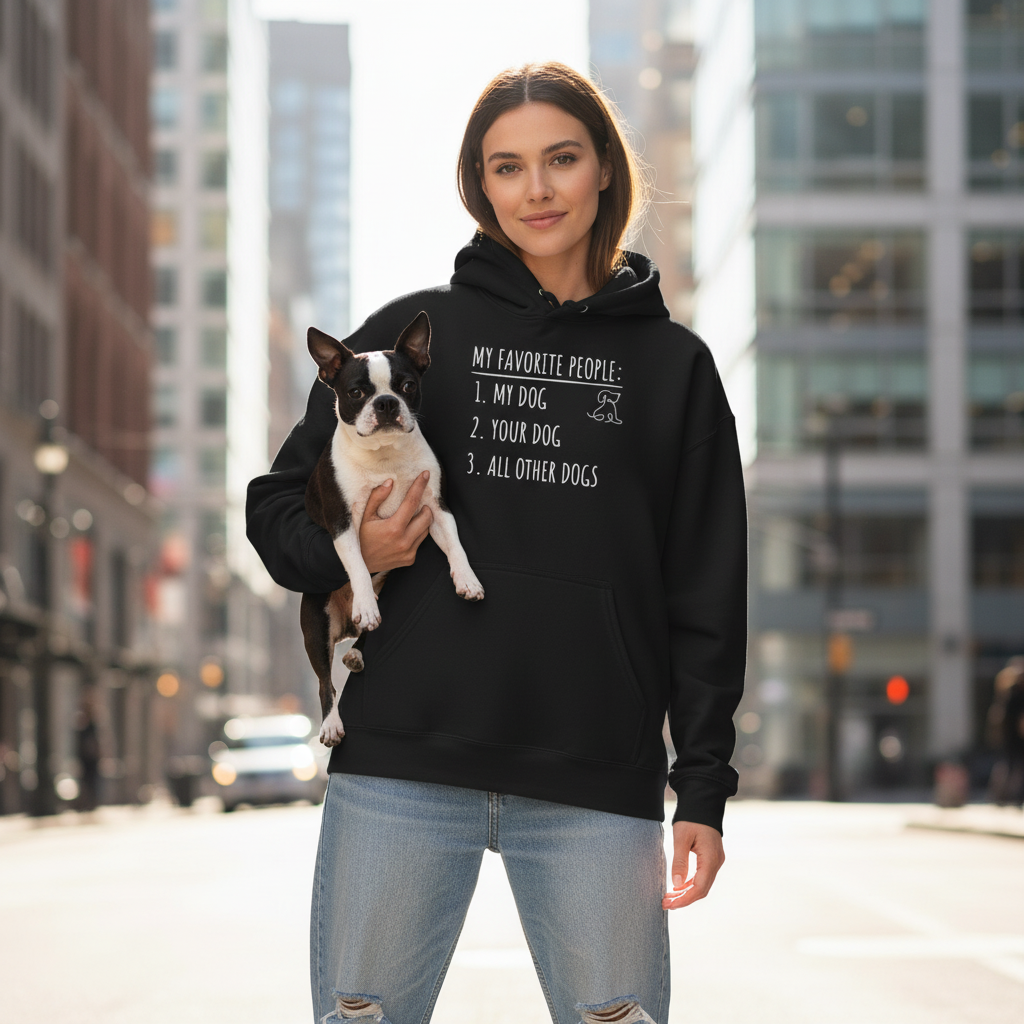 My Favorite People: Dogs | Graphic Hoodie