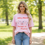 Dog Mom - Manager of Mischief | Graphic Heavyweight Tee