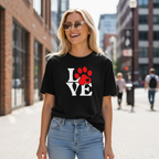 Love with Paw | Graphic Tee