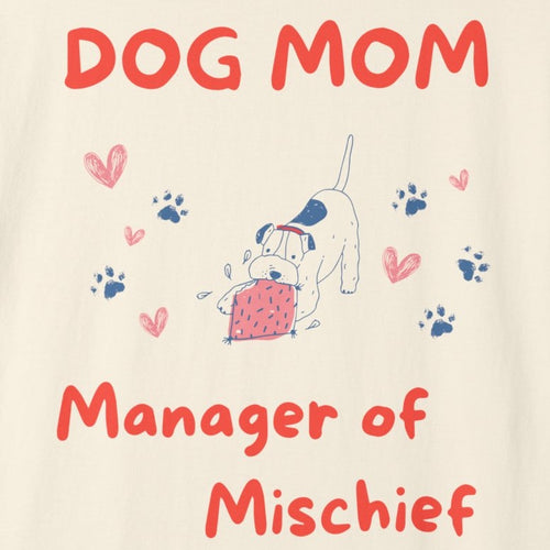 Dog Mom - Manager of Mischief | Graphic Heavyweight Tee