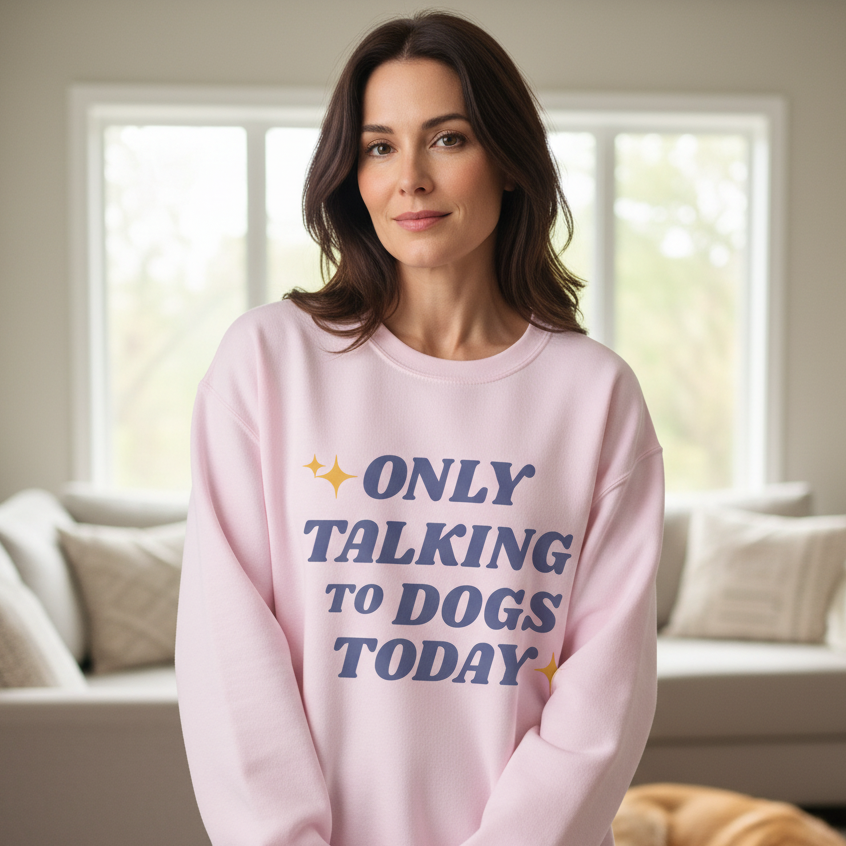 Only Talking to Dogs Today | Sweatshirt