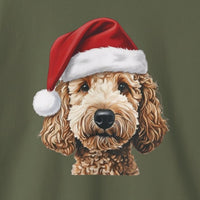 Load image into Gallery viewer, Holiday Goldendoodle in Santa Hat | Sweatshirt
