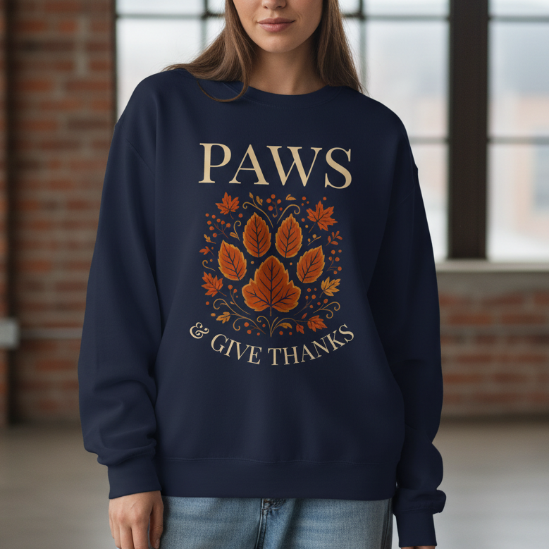 Paws Give Thanks Sweatshirt