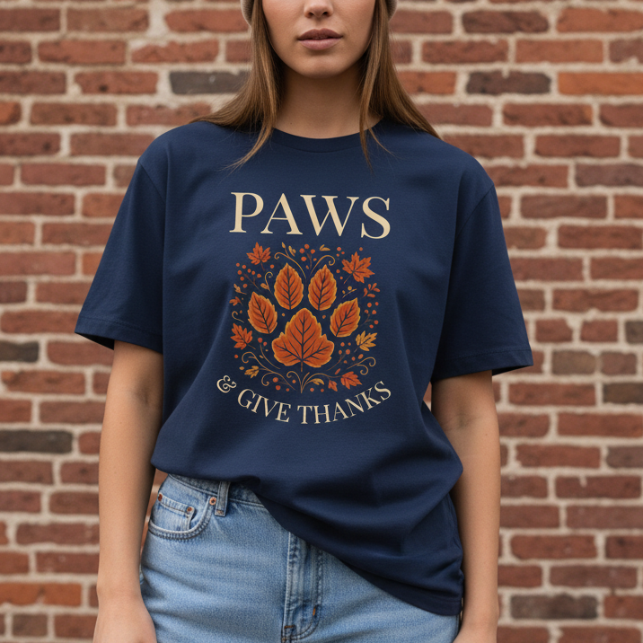 Paws and Give Thanks T-Shirt