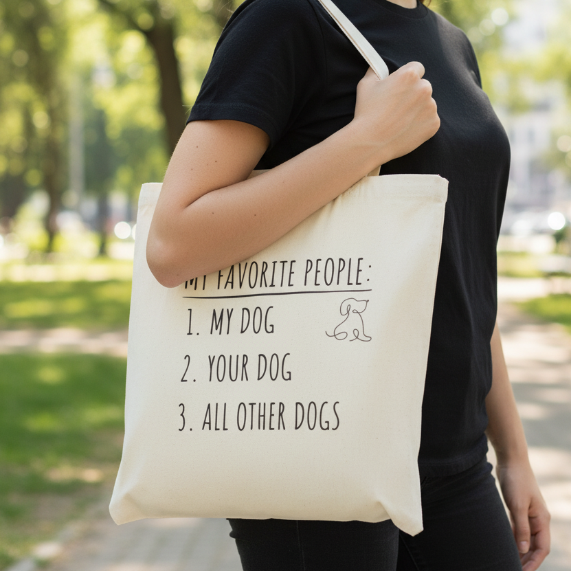 My Favorite People: Dogs | Tote Bag
