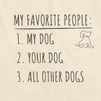 My Favorite People: Dogs | Tote Bag