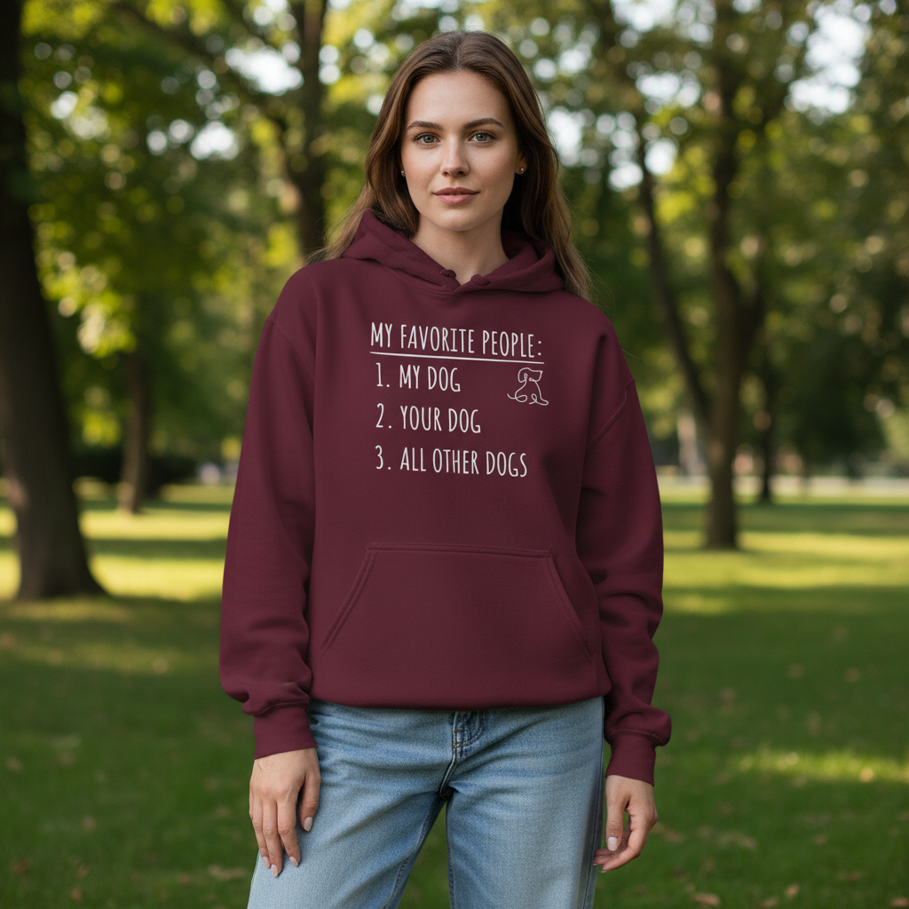 My Favorite People: Dogs | Graphic Hoodie