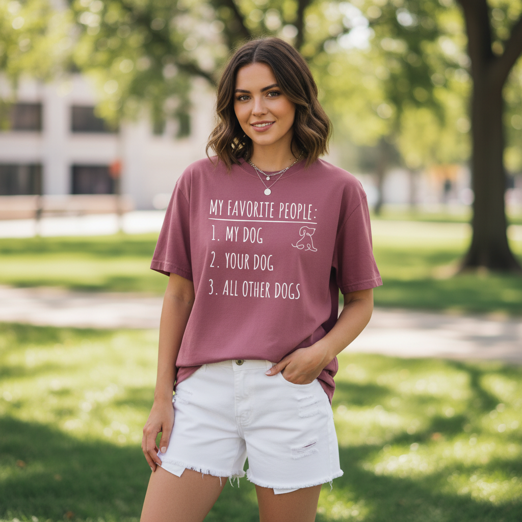 My Favorite People: Dogs | Graphic Heavyweight Tee