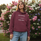 Life Happens Dogs Help | Graphic Hoodie