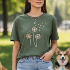 Corgi Dandelion | Graphic Tee