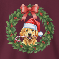 Load image into Gallery viewer, Golden Retriever Christmas Wreath | Sweatshirt
