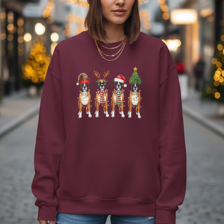Christmas Boxer Dog | Sweatshirt