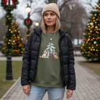 Dogs with Christmas Tree Watercolor | Sweatshirt