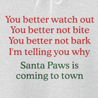 Santa Paws Is Coming To Town | Funny Christmas Hoodie