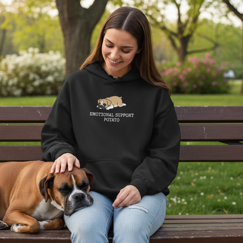 Emotional Support Potato - Boxer | Hoodie