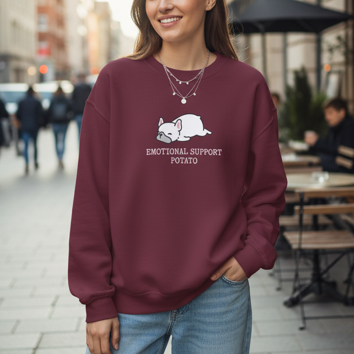 Emotional Support Potato - Frenchie | Sweatshirt