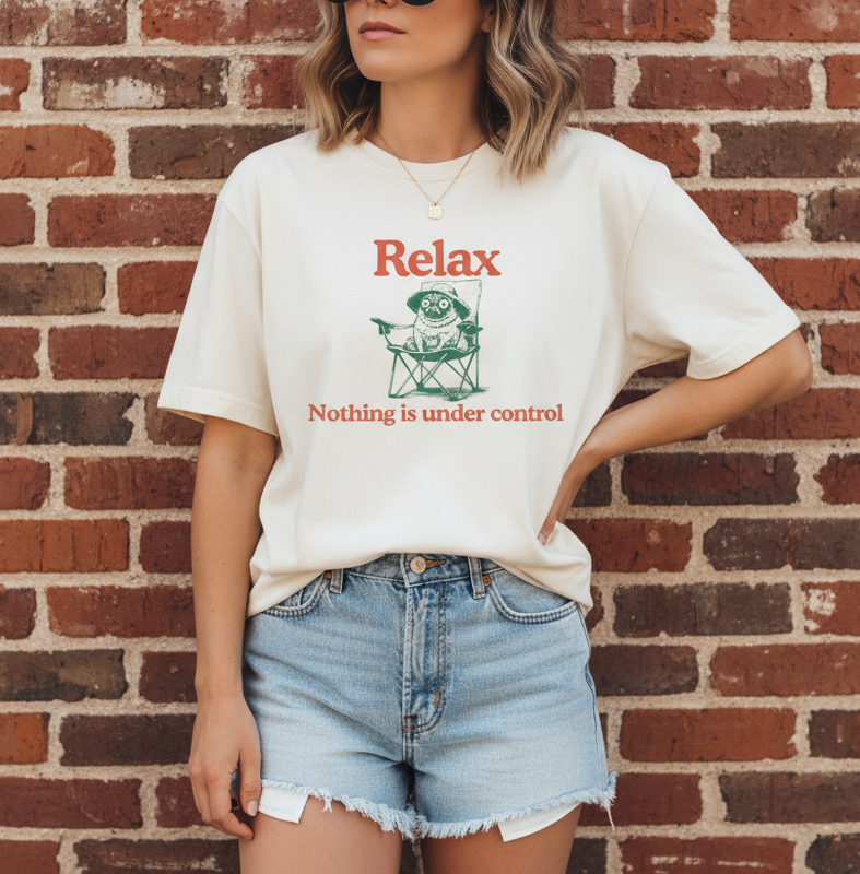 Relax - "Nothing Is Under Control" | Heavyweight Tee