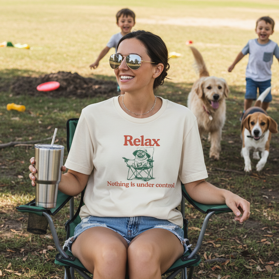 Relax - "Nothing Is Under Control" | Heavyweight Tee