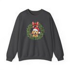 Golden Retriever Christmas Wreath | Sweatshirt