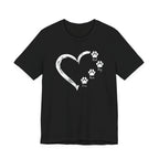 "Best Dog Mom Ever" Big Heart and Paws | Graphic Tee