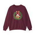 Golden Retriever Christmas Wreath | Sweatshirt