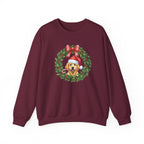 Golden Retriever Christmas Wreath | Sweatshirt