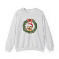 Load image into Gallery viewer, Golden Retriever Christmas Wreath | Sweatshirt
