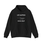 Life Happens Dogs Help | Graphic Hoodie