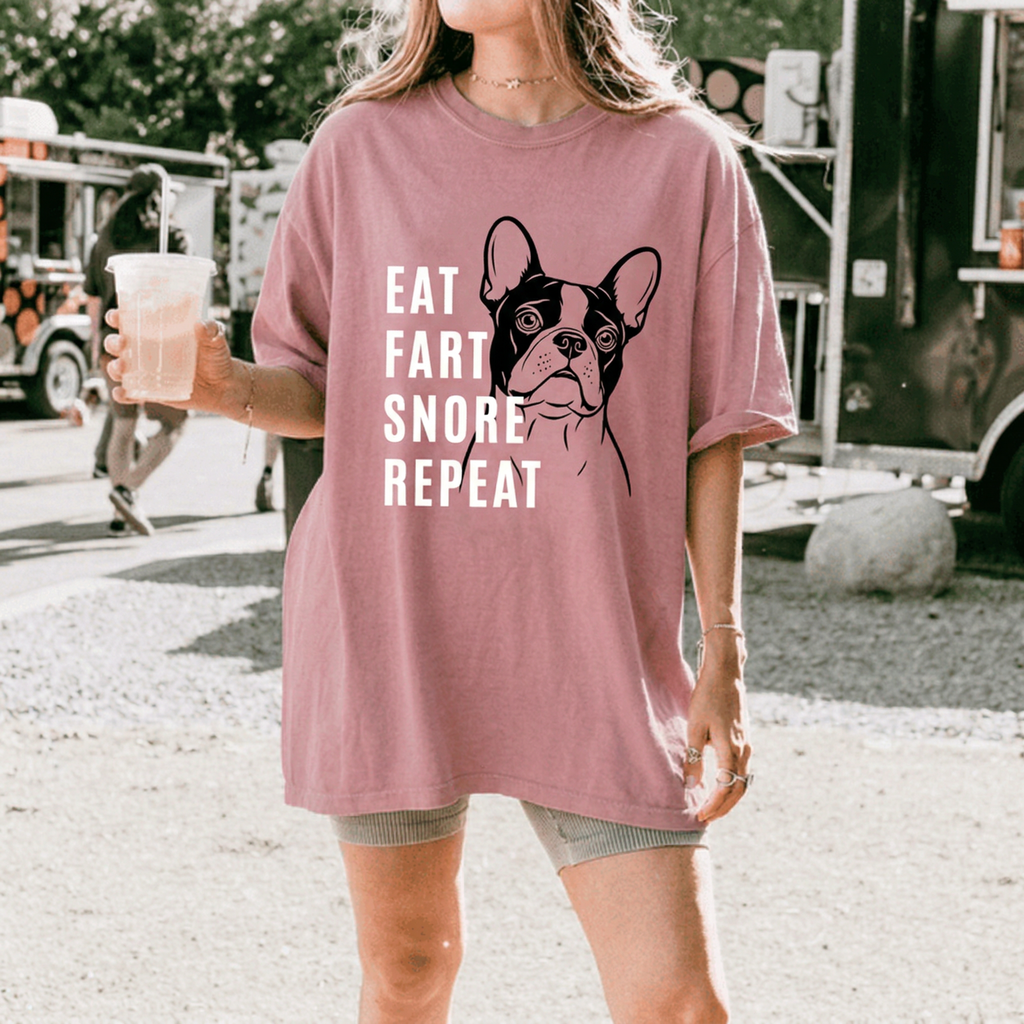 Eat Fart Snore Repeat - Frenchie | Classic Tee